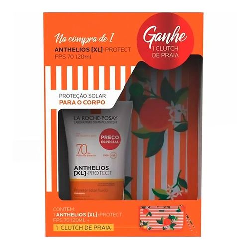Kit Anthelios Xl Protect Fps70 La Roche Posay 120ml + Nécessaire Kit Anthelios Xl Protect Fps70 La Roche Posay 120ml + Nécessaire