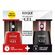 Kit Esmalte Risqué Diamond Gel Vermelho Cereja 9,5ml + Top Coat Fixador 9,5ml