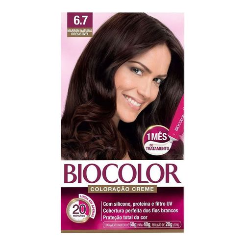 Tintura Biocolor 6.7 Marrom Natural Tintura Biocolor 6.7 Marrom Natural