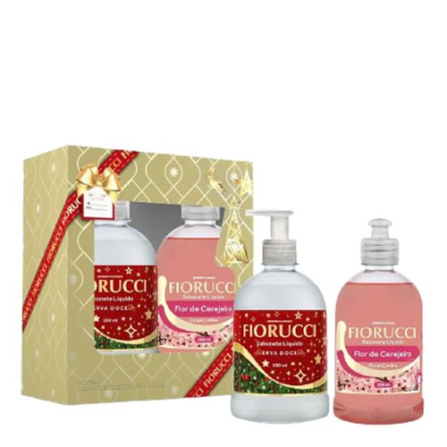 Kit Fiorucci Sabonete Líquido Erva Doce 500ml + Flor De Cerejeira 500ml