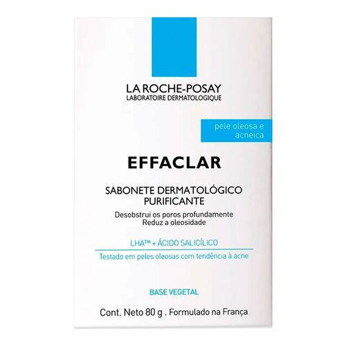 Sabonete de Limpeza Facial La Roche-Posay Effaclar Purificante 80g Sabonete de Limpeza Facial La Roche-Posay Effaclar Purificante 80g