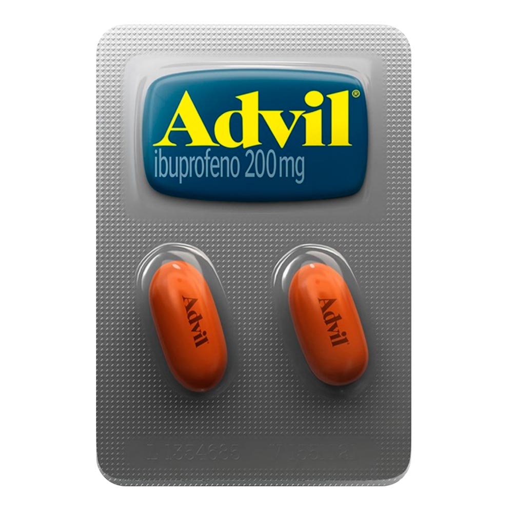 Analgésico e Antitérmico Advil 200mg Para Alívio das Dores 2 Comprimidos