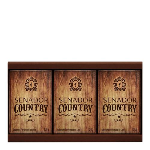 Estojo Senador Country Sabonete 130g 3 Unidades Estojo Senador Country Sabonete 130g 3 Unidades