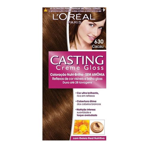 Tintura L'Oréal Casting Gloss 630 Cacau Tintura L'Oréal Casting Gloss 630 Cacau
