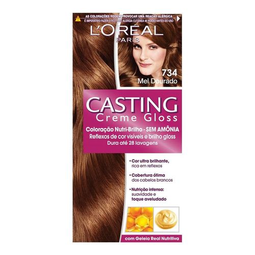 Tintura L'Oréal Casting Gloss 734 Mel Dourado Tintura L'Oréal Casting Gloss 734 Mel Dourado