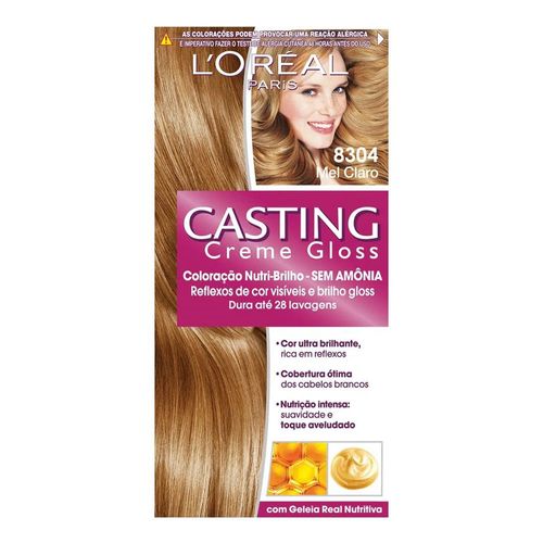 Tintura L'Oréal Casting Gloss 8304 Mel Claro Tintura L'Oréal Casting Gloss 8304 Mel Claro