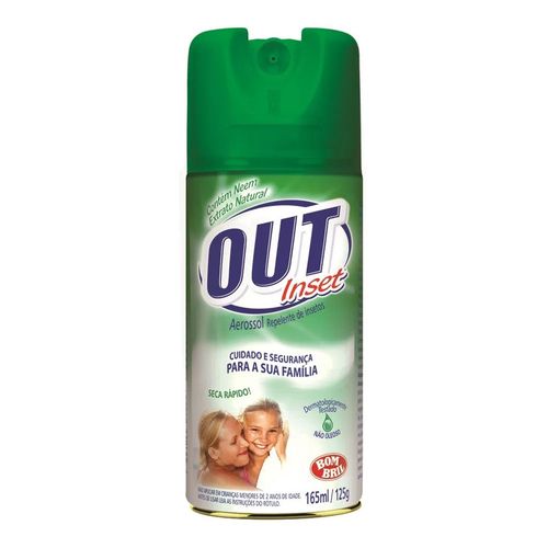 Repelente Out Inset Bombril Família Aerosol 165ml Repelente Out Inset Bombril Família Aerosol 165ml