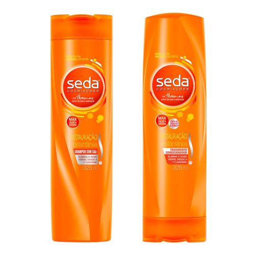 Shampoo + Condicionador Seda Restauração Instantânea Shampoo + Condicionador Seda Restauração Instantânea
