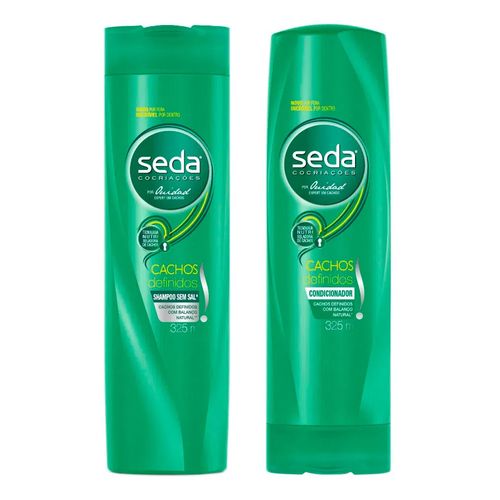 Kit Shampoo + Condicionador Seda Cachos Definidos 325ml Kit Shampoo + Condicionador Seda Cachos Definidos 325ml
