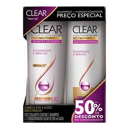 Kit Shampoo + Condicionador Suavidade e Brilho 200ml Kit Shampoo + Condicionador Suavidade e Brilho 200ml