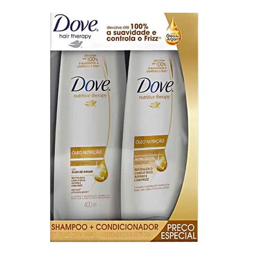 Kit Shampoo + Condicionador Dove Óleo Nutrição 400ml