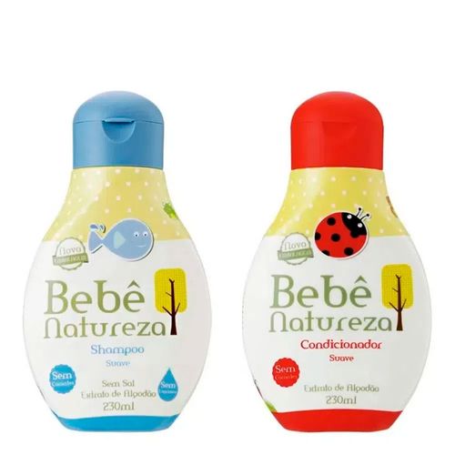 Kit Shampoo + Condicionador Bebê Natureza Suave 230ml Kit Shampoo + Condicionador Bebê Natureza Suave 230ml