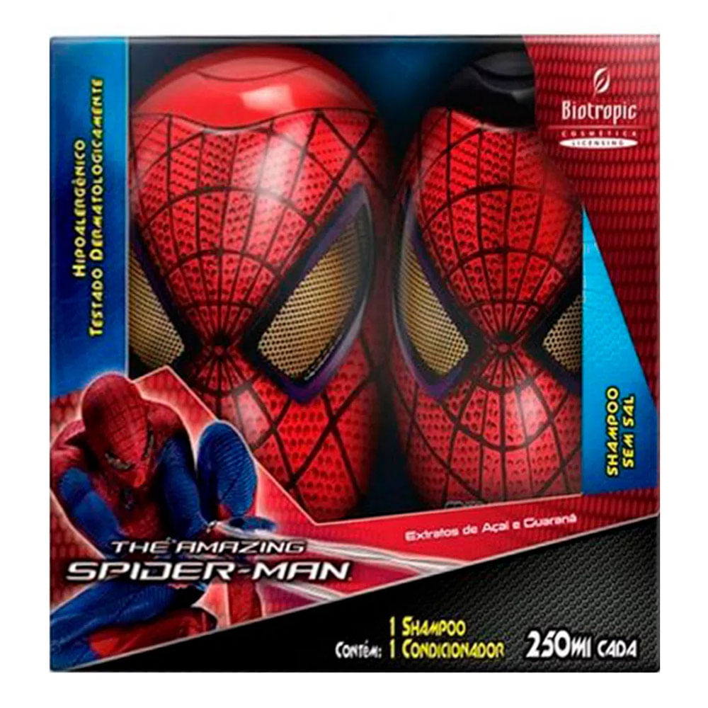 Kit Shampoo + Condicionador Spider-Man 2 x 1 250ml - Drogaria Sao Paulo