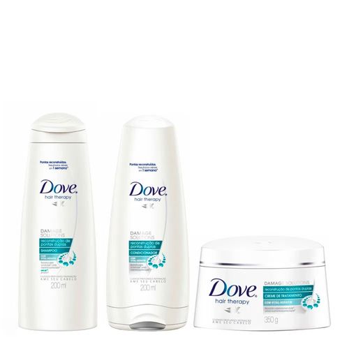 Kit Shampoo + Condicionador + Creme de Tratamento Dove Reconstrutor