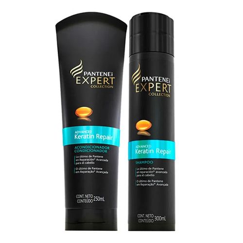 Kit Pantene Expert Advanced Keratin Repair Shampoo 300ml + Condicionador 250ml Kit Pantene Expert Advanced Keratin Repair Shampoo 300ml + Condicionador 250ml