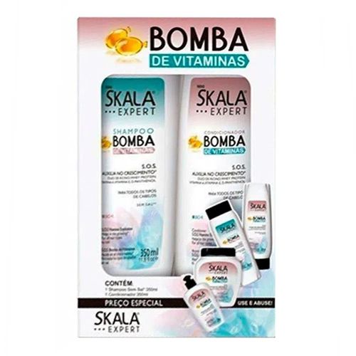 Kit Shampoo + Condicionador Skala Expert Bomba Kit Shampoo + Condicionador Skala Expert Bomba