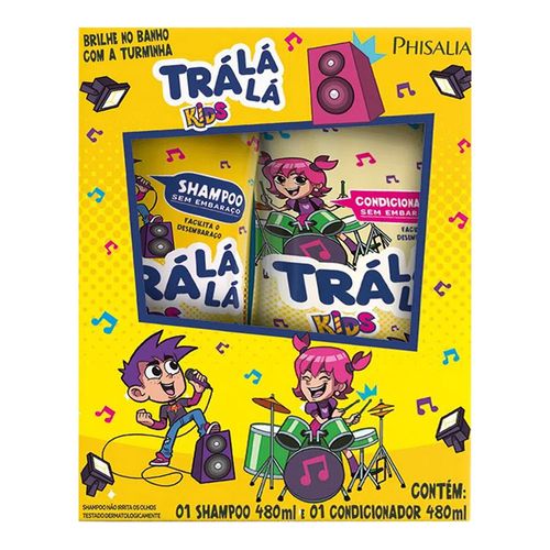 Kit Shampoo Infantil Tra La Lá 480 ml + Condicionador 480ml Kit Shampoo Infantil Tra La Lá 480 ml + Condicionador 480ml