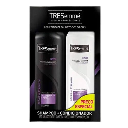 Kit Shampoo + Condicionador Tresemmé Reconstrução e Força 400ml Kit Shampoo + Condicionador Tresemmé Reconstrução e Força 400ml
