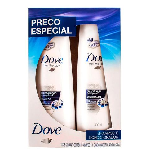 Kit Shampoo + Condicionador Dove Reconstrução Profunda 400ml Kit Shampoo + Condicionador Dove Reconstrução Profunda 400ml