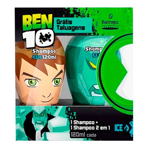 Kit Shampoo Ben 10 + Shampoo 2 Em 1 Diamante 120ml Kit Shampoo Ben 10 + Shampoo 2 Em 1 Diamante 120ml
