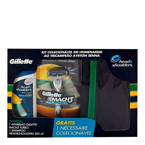 Kit Shampoo + Barbeador Mach3 Senna Head & Shoulders 200ml Kit Shampoo + Barbeador Mach3 Senna Head & Shoulders 200ml