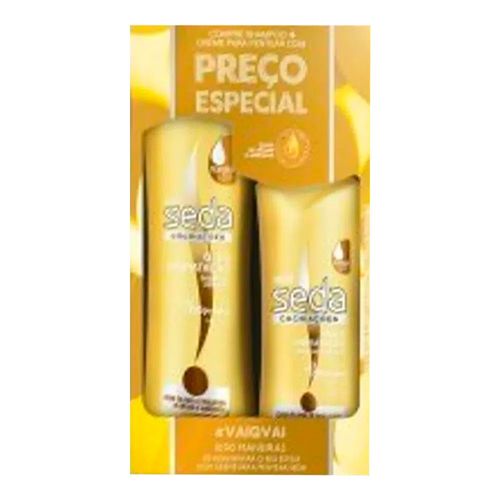 Kit Shampoo Seda Óleo Hidratação 350ml + Creme De Pentear 300ml Kit Shampoo Seda Óleo Hidratação 350ml + Creme De Pentear 300ml