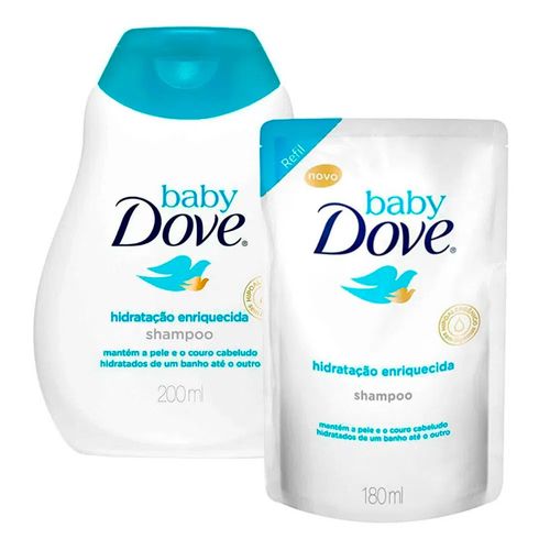 Kit Shampoo Dove Baby + Refil C/ Desconto Especial Kit Shampoo Dove Baby + Refil C/ Desconto Especial