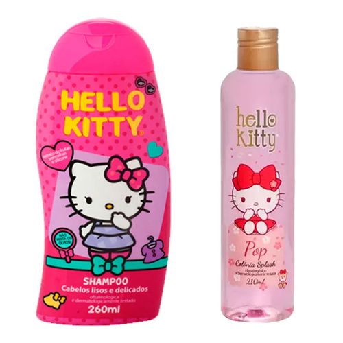 Kit Colônia Hello Kitty Pop + Shampoo Cabelos Lisos Kit Colônia Hello Kitty Pop + Shampoo Cabelos Lisos