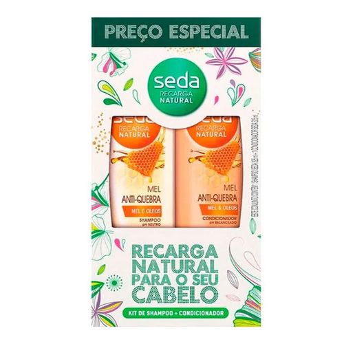 Kit Shampoo Seda Mel Antiquebra 325ml + Condicionador 325ml Kit Shampoo Seda Mel Antiquebra 325ml + Condicionador 325ml