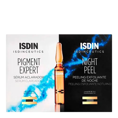 Kit Isdinceutics Sérum Clareador Pigment Expert 10 Ampolas + Sérum Esfoliante Night Peel 10 Ampolas Kit Isdinceutics Sérum Clareador Pigment Expert 10 Ampolas + Sérum Esfoliante Night Peel 10 Ampolas