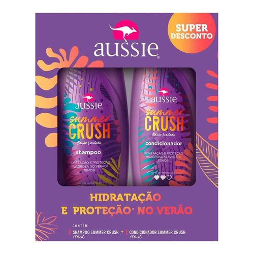 Kit Shampoo Aussie Summer Crush 180ml + Condicionador 180ml Kit Shampoo Aussie Summer Crush 180ml + Condicionador 180ml