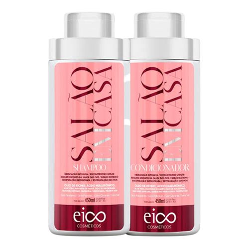 Kit Eico Salão Em Casa Shampoo 450ml + Condicionador 450ml Kit Eico Salão Em Casa Shampoo 450ml + Condicionador 450ml