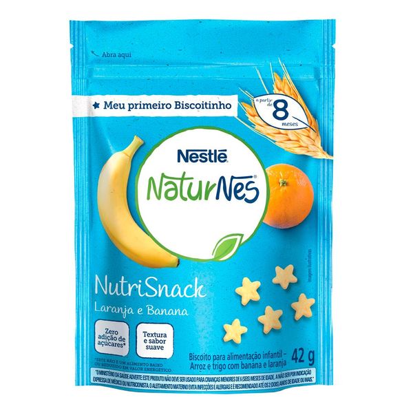 Biscoito Nestlé Naturnes NutriSnack Laranja e Banana 42g