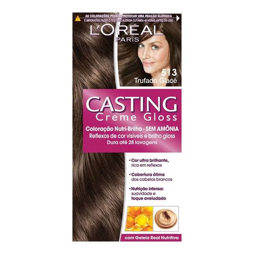 Tintura L'Oréal Casting Gloss 513 Trufado Glacê Tintura L'Oréal Casting Gloss 513 Trufado Glacê