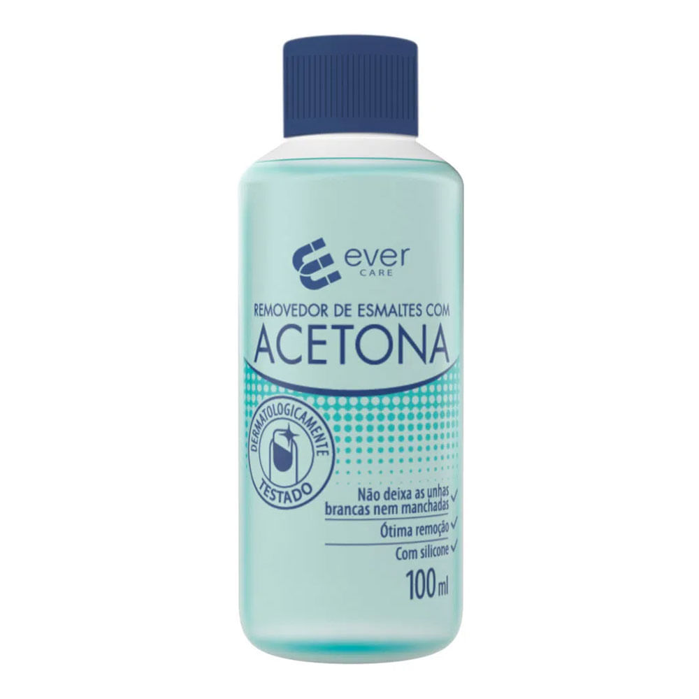 Removedor De Esmalte Ever Care Com Acetona 100ml