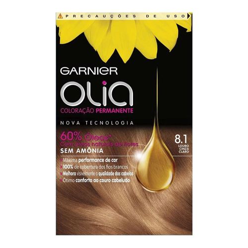 Tintura Garnier Olia 8.1 Louro Cinza Claro Tintura Garnier Olia 8.1 Louro Cinza Claro