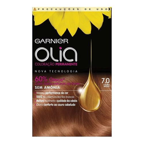 Tintura Garnier Olia 7.0 Louro Médio Tintura Garnier Olia 7.0 Louro Médio