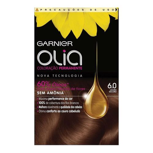 Tintura Garnier Olia 6.0 Louro Escuro Tintura Garnier Olia 6.0 Louro Escuro