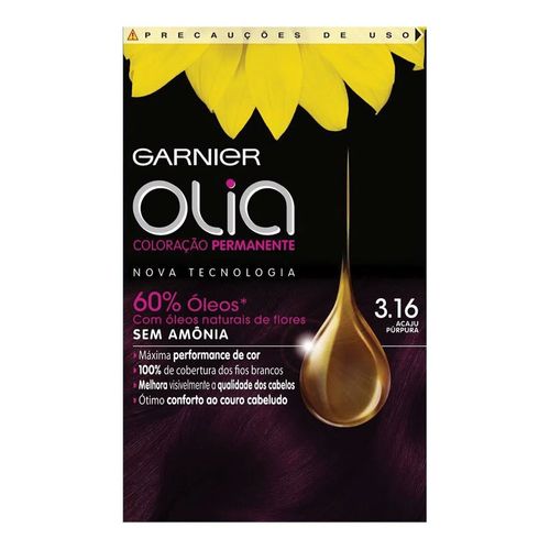 Tintura Garnier Olia 3.16 Acaju Purpura Tintura Garnier Olia 3.16 Acaju Purpura