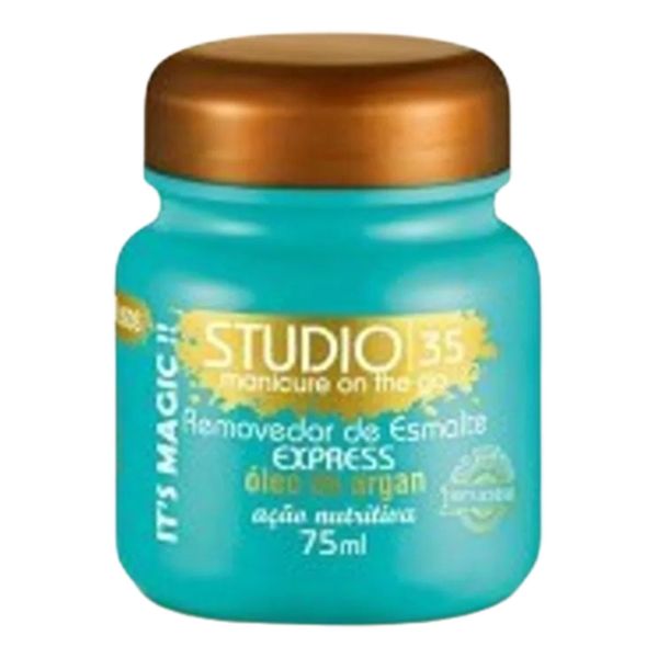 Removedor de Esmalte Studio 35 Express Óleo de Argan 75ml