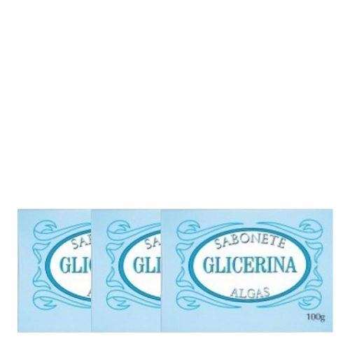 Sabonete De Glicerina com Algas Augusto Caldas 100g C/3
