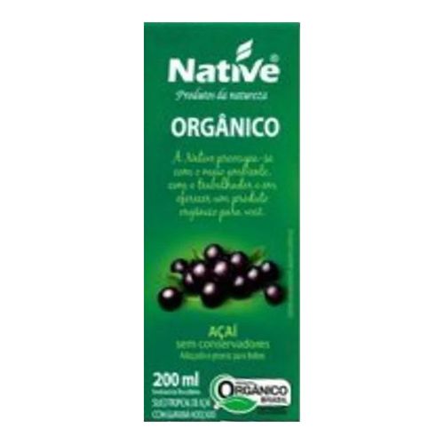 Suco de Açaí e Guaraná Native Orgânico 200ml Suco de Açaí e Guaraná Native Orgânico 200ml