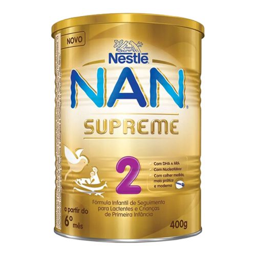 Fórmula Infantil NAN Supreme 2 Lata 400g Fórmula Infantil NAN Supreme 2 Lata 400g