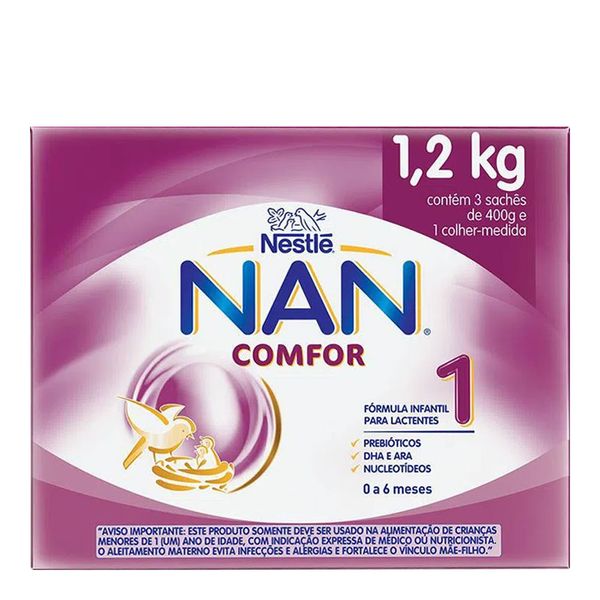 Fórmula Infantil Nan 1 Comfor 400g 3 Unidades