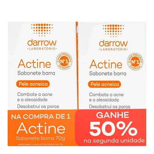 Sabonete Facial Darrow Actine Em Barra 70g 2 Unidades Sabonete Facial Darrow Actine Em Barra 70g 2 Unidades