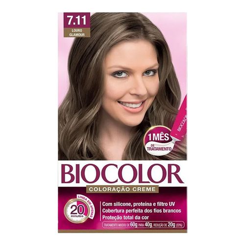 Tintura Creme Biocolor Louro Glamour 7.11