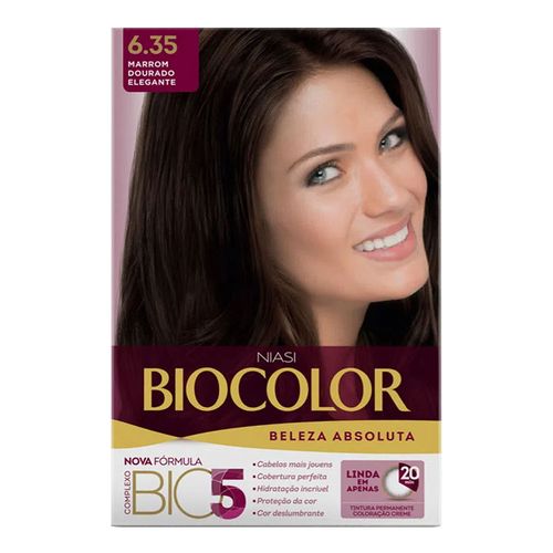 Tintura Creme Biocolor 6.35 Marrom Dourado Elegante Tintura Creme Biocolor 6.35 Marrom Dourado Elegante