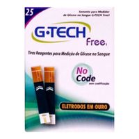 KIT MEDIDOR DE GLICOSE FREE 1 COMPLETO G-TECH - ORTHOLOC
