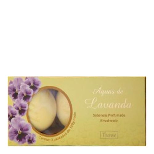 Kit Sabonete em Barra Águas de Lavanda Envolvente 100g - 3 unidades Kit Sabonete em Barra Águas de Lavanda Envolvente 100g - 3 unidades