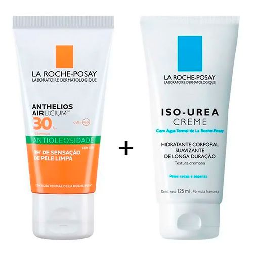 Kit La Roche Posay Anthelios Protetor Solar Airlicium FPS 30 50g + Hidratante Corporal Fluide FPS 30 125ml Kit La Roche Posay Anthelios Protetor Solar Airlicium FPS 30 50g + Hidratante Corporal Fluide FPS 30 125ml
